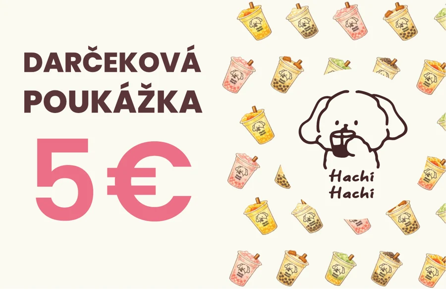 Darčeková poukážka Hachi Hachi v hodnote 5 €